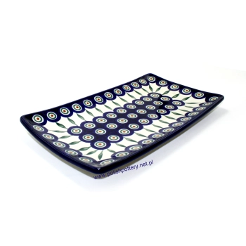 Tacka do sushi 30x16 dek. 54X Pawie Oko